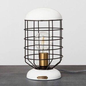 Cage Table Lamp - Hearth &‎ Hand Magnolia - Vintage Lantern Style 2018